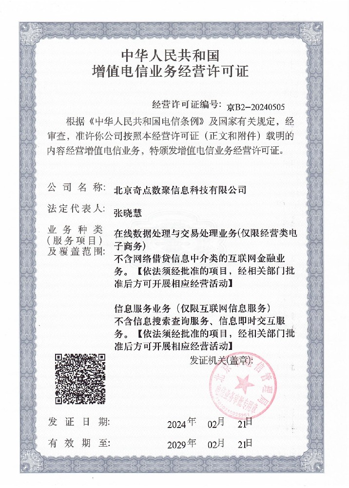 ICP&EDI企业证书